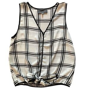 Sunday in Brooklyn Anthropologie Women's Top Tie Waist V-Neck Sleeveless‎ Medium